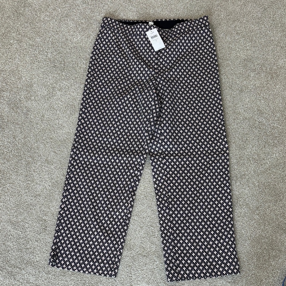 J Jill geometric floral capris nwt size 6